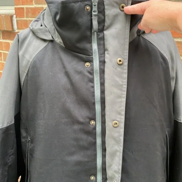 EUC sz 3X Maxam Mountain black and gray goose down coat parka